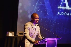 Award 05a - George The Poet on stage