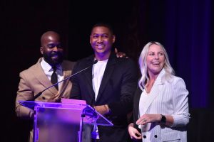 Award 08 - Ricky Melvin and Charlie on stage