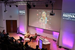 The Radio Academy Festival in the Royal College of Surgeons on Wednesday 7 Sept. 2022. 
Photo by Mark Allan