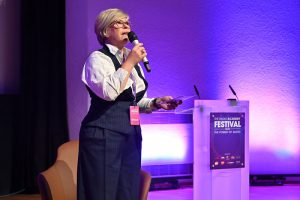 The Radio Academy Festival in the Royal College of Surgeons on Wednesday 7 Sept. 2022. 
Photo by Mark Allan