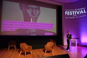 The Radio Academy Festival in the Royal College of Surgeons on Wednesday 7 Sept. 2022. Photo by Mark Allan