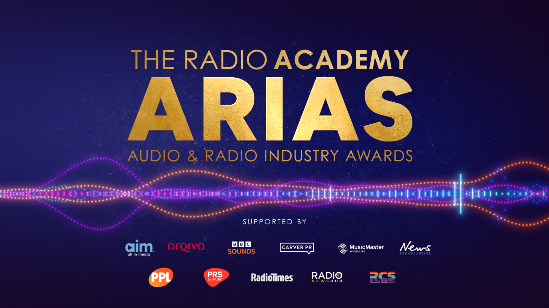 ARIAS logo with sponsors