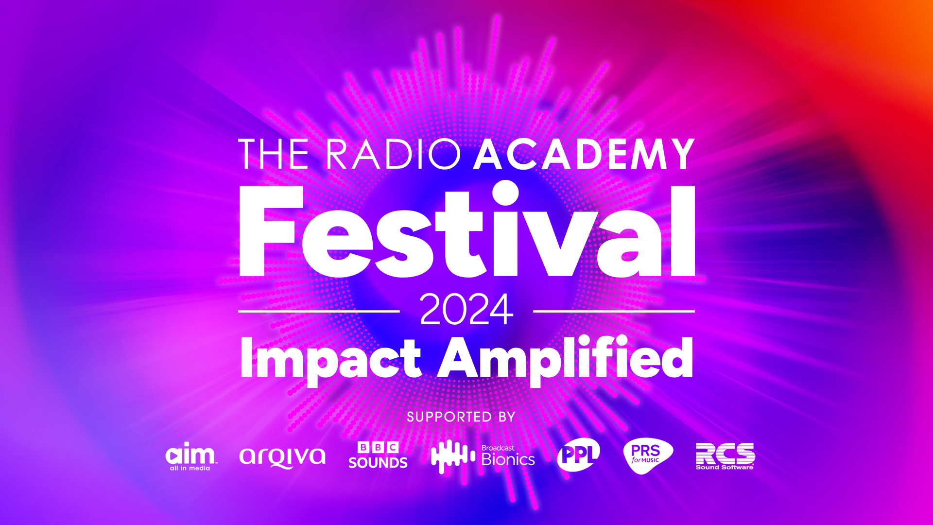 Festival branding with sponsors