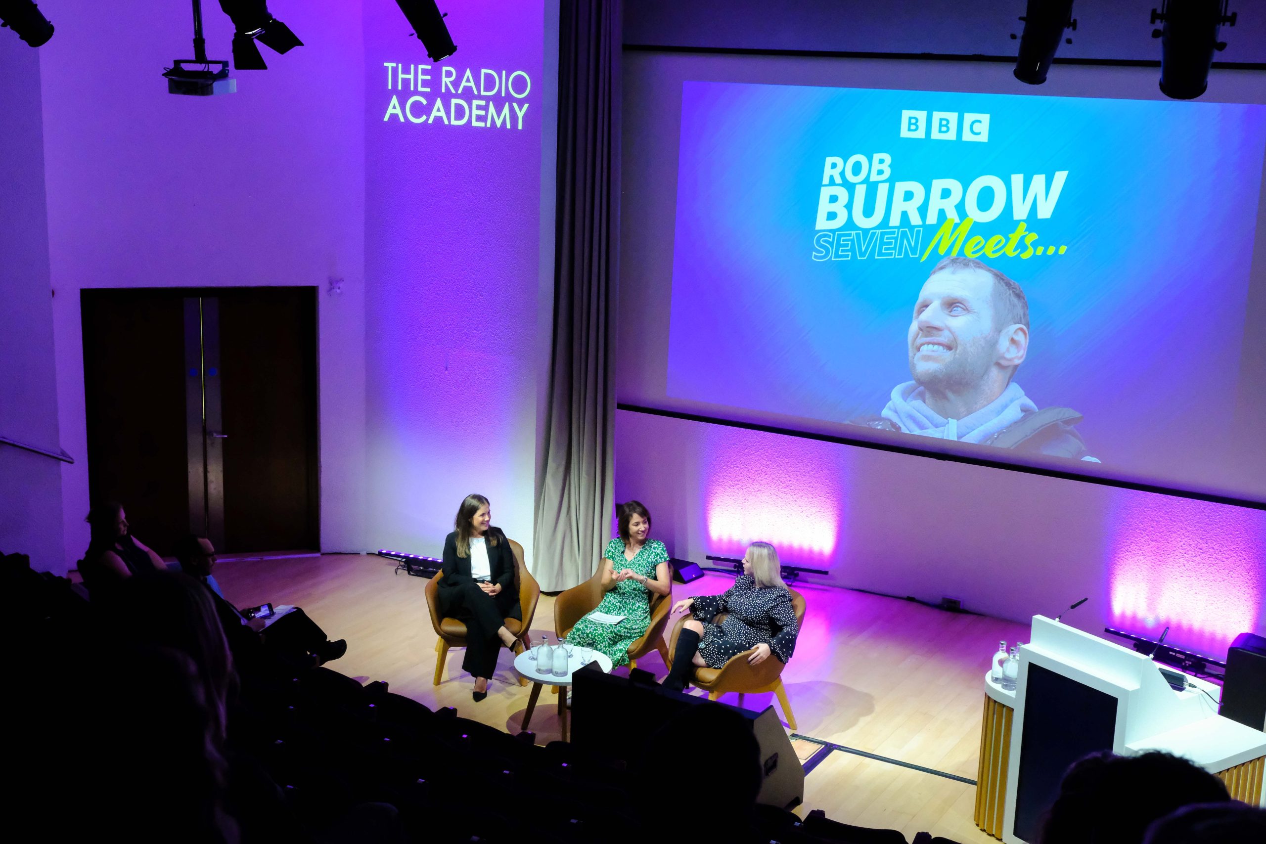 ARIAS Stage: Rob Burrow Best New Podcast. Lindsey Burrow, Tanya Arnold and Tracy Gee