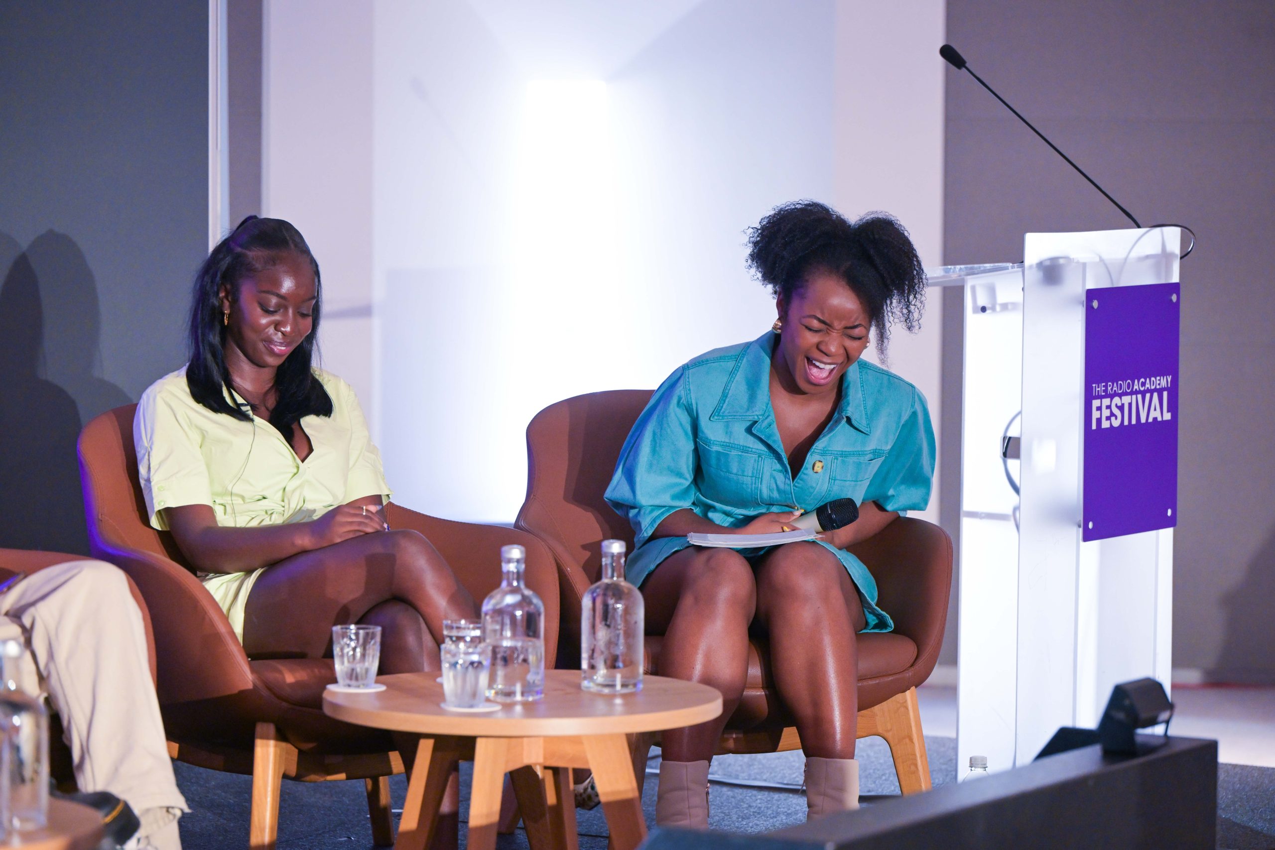 Our host Emma-Louise Amanshia enjoys Generation Election session