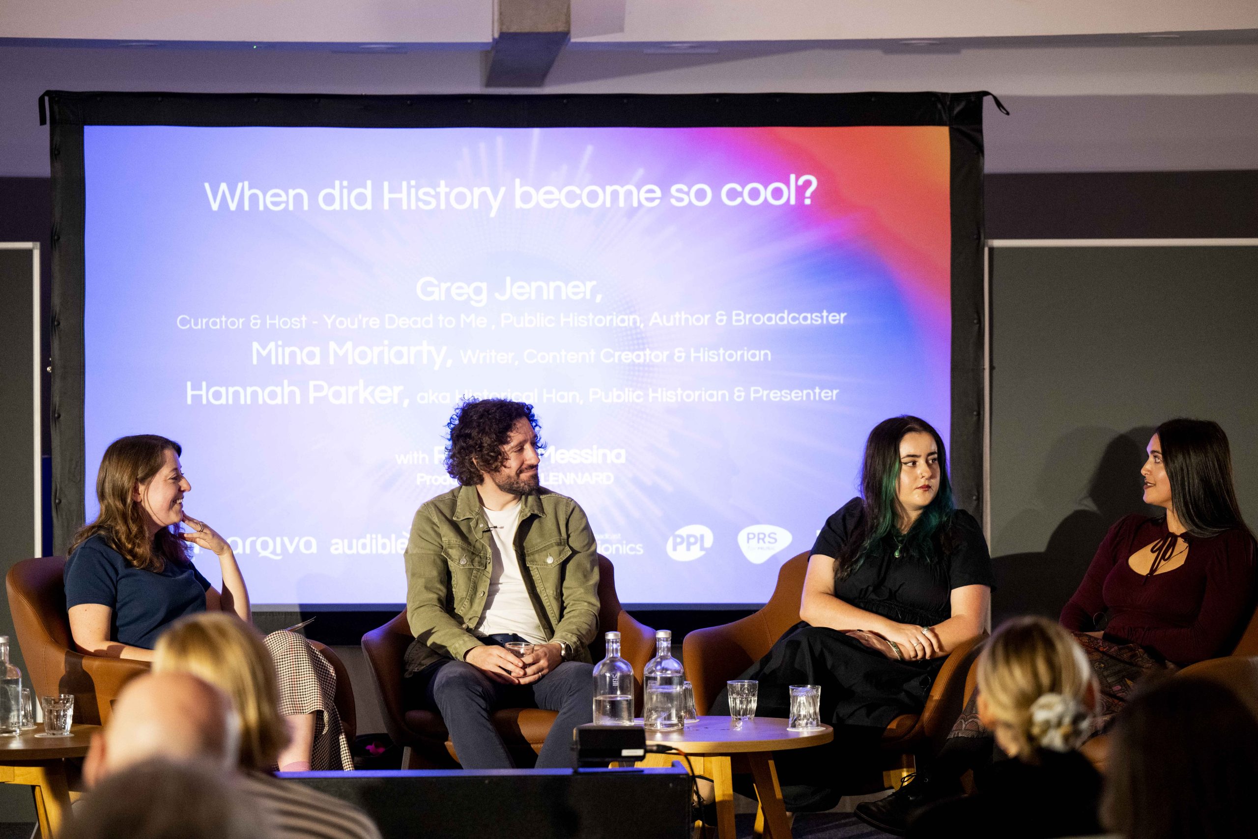 When did history become so cool? Panel with Mina Moriarty, Han Parker, Greg Jenner and Rebecca Messina